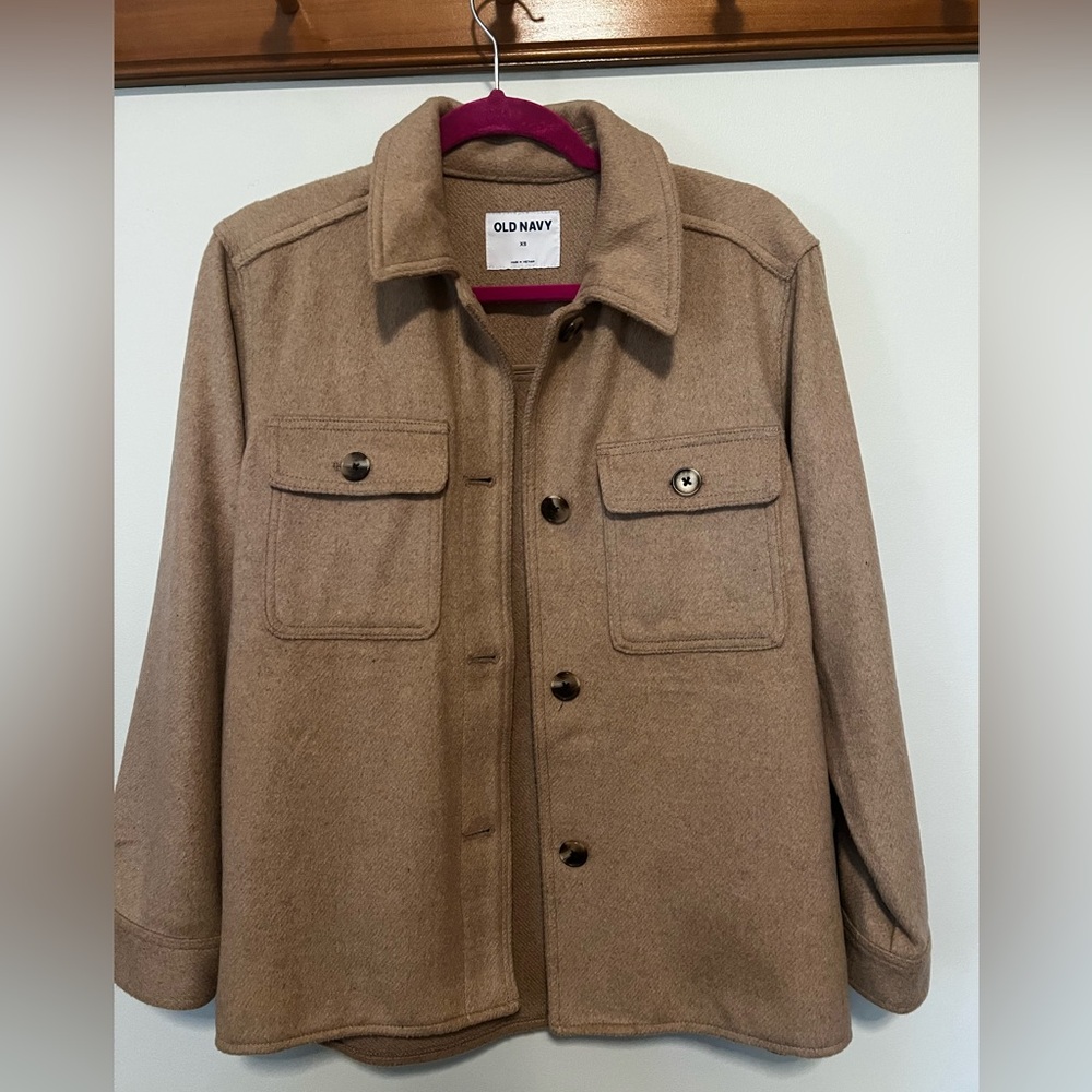 Old Navy Camel Wool-Blend Coat